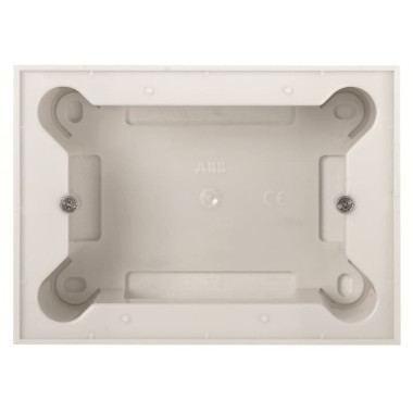 2CLA299300N1101 Цоколь для открытой установки на 1-2-3 модуля, без рамки, серия Zenit, цвет альпийский белый