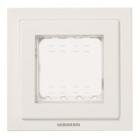 2CLA327100N1101 Рамка монтажная 1-постовая, 2-модульная, рамка+набор монтажный IP55, FM, серия Zenit, цвет белый