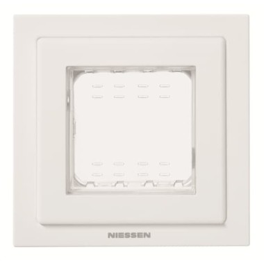 2CLA327100N1101 Рамка монтажная 1-постовая, 2-модульная, рамка+набор монтажный IP55, FM, серия Zenit, цвет белый