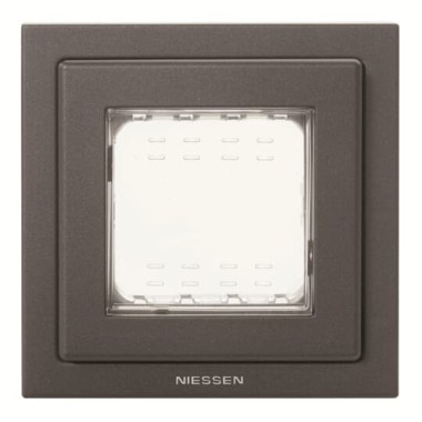 2CLA327100N1801 Рамка монтажная 1-постовая, 2-модульная, рамка+набор монтажный IP55, FM, серия Zenit, цвет антрацит