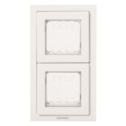 2CLA327200N1101 Рамка монтажная 2-постовая, 2-модульная, рамка+набор монтажный IP55, FM, серия Zenit, цвет белый