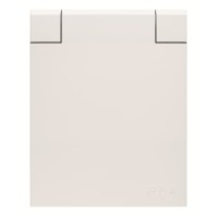 2CLA328800A1101 UJP Розетка SCHUKO арт.3288 BL, панельная 2P+E, IP54 с крышкой, 10/16А, 250В, цвет белый