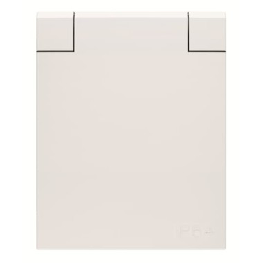 2CLA328800A1101 UJP Розетка SCHUKO арт.3288 BL, панельная 2P+E, IP54 с крышкой, 10/16А, 250В, цвет белый