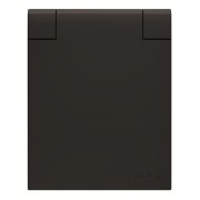 2CLA328800A1501 UJP Розетка SCHUKO арт.3288 NG, панельная 2P+E, IP54 с крышкой, 10/16А, 250В, цвет чёрный