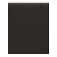 2CLA328800A1501 UJP Розетка SCHUKO арт.3288 NG, панельная 2P+E, IP54 с крышкой, 10/16А, 250В, цвет чёрный