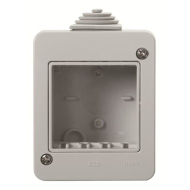 2CLA329110N1101 Коробка IP40 для открытой установки на 2 модуля, серия Zenit/Stylo