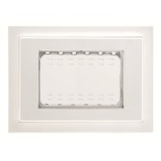 2CLA337300N1101 Рамка монтажная ITA, 3-модульная, рамка+набор монтажный IP55, FM, серия Zenit, цвет белый