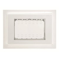 2CLA337300N1101 Рамка монтажная ITA, 3-модульная, рамка+набор монтажный IP55, FM, серия Zenit, цвет белый