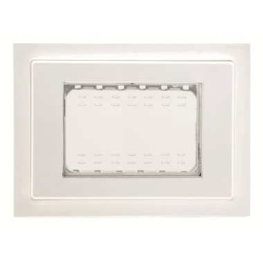 2CLA337300N1101 Рамка монтажная ITA, 3-модульная, рамка+набор монтажный IP55, FM, серия Zenit, цвет белый