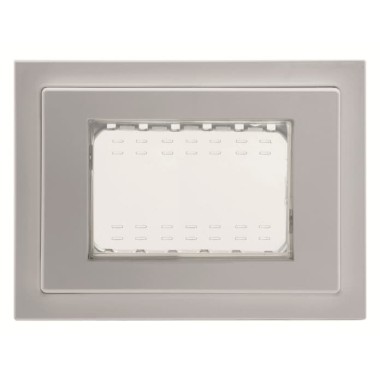 2CLA337300N1701 Рамка монтажная ITA, 3-модульная, рамка+набор монтажный IP55, FM, серия Zenit, цвет серый