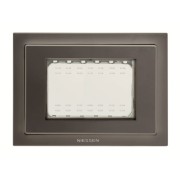 2CLA337300N1801 Рамка монтажная ITA, 3-модульная, рамка+набор монтажный IP55, FM, серия Zenit, цвет антрацит
