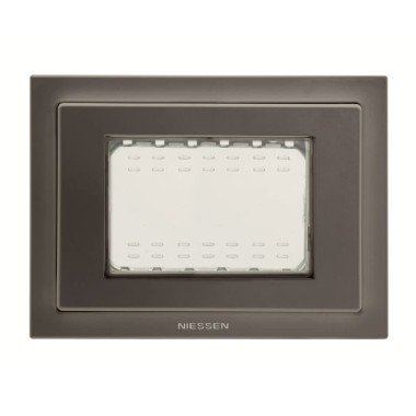 2CLA337300N1801 Рамка монтажная ITA, 3-модульная, рамка+набор монтажный IP55, FM, серия Zenit, цвет антрацит