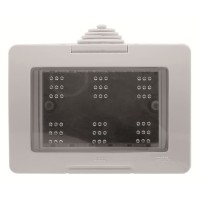2CLA339100N1101 Коробка IP55 для открытой установки на 3 модуля, серия Zenit/Stylo