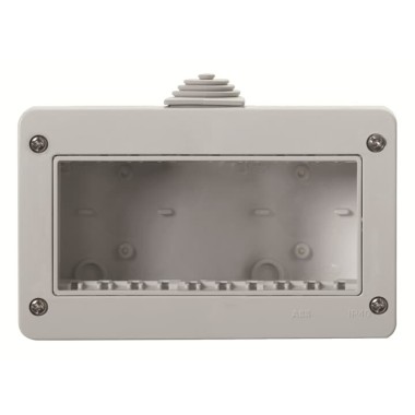 2CLA339110N1101 Коробка IP40 для открытой установки на 3 модуля, серия Zenit/Stylo