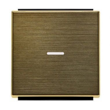 2CLA850130A1201 Клавиша для 1-клавишных выключателей/переключателей/кнопок с линзой подсветки, серия SKY, цвет античная латунь