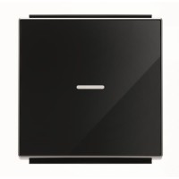 2CLA850130A2501 Клавиша для 1-клавишных выключателей/переключателей/кнопок с линзой подсветки, серия SKY, цвет стекло чёрное