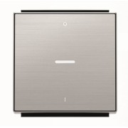 2CLA850140A1401 Клавиша для 1-клавишных выключателей/переключателей/кнопок с символом I/O и линзой подсветки, серия SKY, цвет нержавеющая сталь