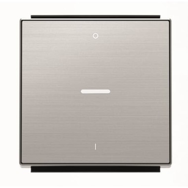 2CLA850140A1401 Клавиша для 1-клавишных выключателей/переключателей/кнопок с символом I/O и линзой подсветки, серия SKY, цвет нержавеющая сталь