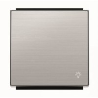 2CLA850420A1401 Клавиша для 1-клавишных выключателей/переключателей/кнопок с символом СВЕТ, серия SKY, цвет нержавеющая сталь