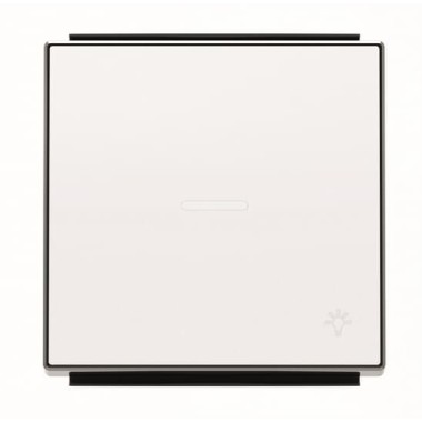 2CLA850440A1101 Клавиша для 1-клавишных выключателей/переключателей/кнопок с символом СВЕТ и линзой подсветки, серия SKY, цвет альпийский белый