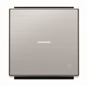 2CLA850440A1401 Клавиша для 1-клавишных выключателей/переключателей/кнопок с символом СВЕТ и линзой подсветки, серия SKY, цвет нержавеющая сталь