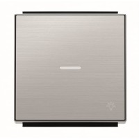 2CLA850440A1401 Клавиша для 1-клавишных выключателей/переключателей/кнопок с символом СВЕТ и линзой подсветки, серия SKY, цвет нержавеющая сталь