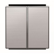 2CLA851100A1401 Клавиша для 2-клавишных выключателей/переключателей/кнопок, серия SKY, цвет нержавеющая сталь