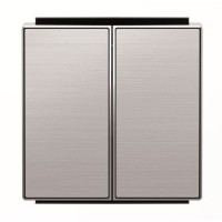 2CLA851100A1401 Клавиша для 2-клавишных выключателей/переключателей/кнопок, серия SKY, цвет нержавеющая сталь