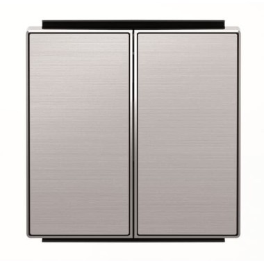 2CLA851100A1401 Клавиша для 2-клавишных выключателей/переключателей/кнопок, серия SKY, цвет нержавеющая сталь