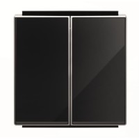 2CLA851100A2501 Клавиша для 2-клавишных выключателей/переключателей/кнопок, серия SKY, цвет стекло чёрное