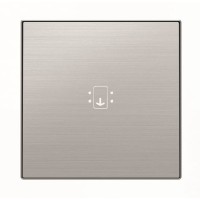 2CLA851400A1401 Накладка для механизма карточного выключателя с линзой подсветки и маркировкой, серия SKY, цвет нержавеющая сталь