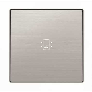 2CLA851400A1401 Накладка для механизма карточного выключателя с линзой подсветки и маркировкой, серия SKY, цвет нержавеющая сталь