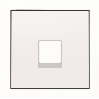 2CLA851700A1101 Накладка для телекоммуникационных розеток типа 8117... и/или 8118..., серия SKY, цвет альпийский белый