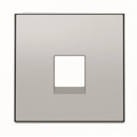 2CLA851700A1301 Накладка для телекоммуникационных розеток типа 8117... и/или 8118..., серия SKY, цвет серебристый алюминий