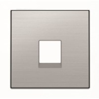 2CLA851700A1401 Накладка для телекоммуникационных розеток типа 8117... и/или 8118..., серия SKY, цвет нержавеющая сталь