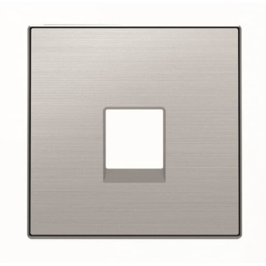 2CLA851700A1401 Накладка для телекоммуникационных розеток типа 8117... и/или 8118..., серия SKY, цвет нержавеющая сталь