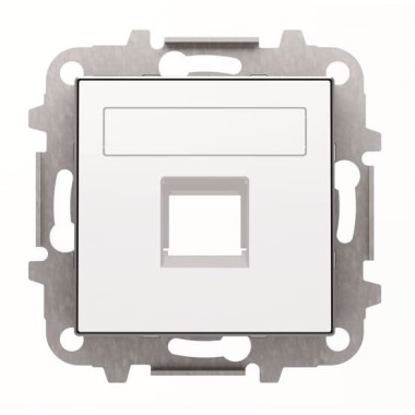 2CLA851810A1101 Накладка для 1-го суппорта/разъёма типа 2017... или 2018..., со шторками и полем для надписи, серия SKY, цвет альпийский белый 2CLA851810A1101 Накладка для 1-го суппорта/разъёма типа 2017... или 2018..., со шторками и полем для надписи, серия SKY, цвет альпийский белый