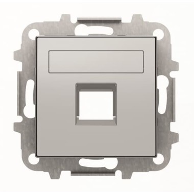 2CLA851810A1301 Накладка для 1-го суппорта/разъёма типа 2017... или 2018..., со шторками и полем для надписи, серия SKY, цвет серебристый алюминий 2CLA851810A1301 Накладка для 1-го суппорта/разъёма типа 2017... или 2018..., со шторками и полем для надписи, серия SKY, цвет серебристый алюминий