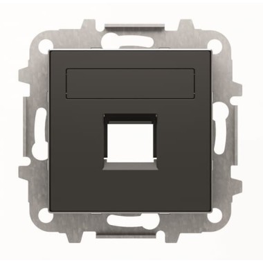 2CLA851810A1501 Накладка для 1-го суппорта/разъёма типа 2017... или 2018..., со шторками и полем для надписи, серия SKY, цвет чёрный барх. 2CLA851810A1501 Накладка для 1-го суппорта/разъёма типа 2017... или 2018..., со шторками и полем для надписи, серия SKY, цвет чёрный барх.