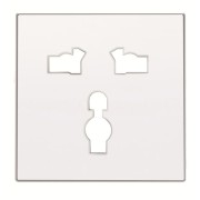 2CLA853900A1101 Накладка розетки 8139,SKY,ал.белый