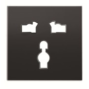 2CLA853900A1501 Накладка розетки 8139,SKY,чёрн.бархат