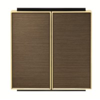 2CLA854200A1201 Клавиша для 2-клавишного механизма выключатель+переключатель арт.8142, серия SKY, цвет античная латунь