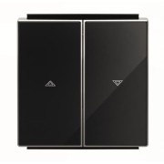 2CLA854400A2501 Клавиша для механизма выключателя жалюзи 8144 и 8144.1, серия SKY, цвет стекло чёрное