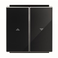 2CLA854400A2501 Клавиша для механизма выключателя жалюзи 8144 и 8144.1, серия SKY, цвет стекло чёрное