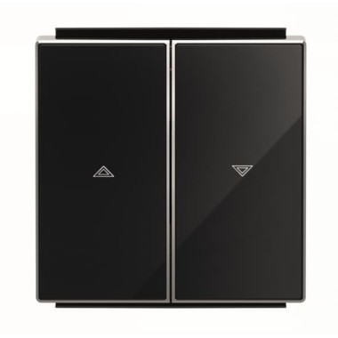 2CLA854400A2501 Клавиша для механизма выключателя жалюзи 8144 и 8144.1, серия SKY, цвет стекло чёрное