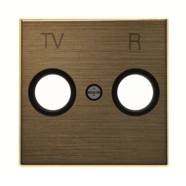 2CLA855000A1201 Накладка для TV-R розетки, серия SKY, цвет античная латунь