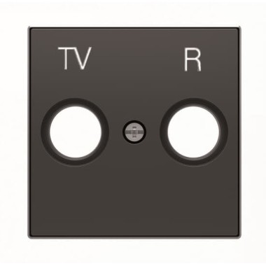2CLA855000A1501 Накладка для TV-R розетки, серия SKY, цвет чёрный бархат