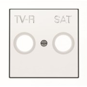 2CLA855010A1101 Накладка для TV-R-SAT розетки, серия SKY, цвет альпийский белый