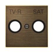 2CLA855010A1201 Накладка для TV-R-SAT розетки, серия SKY, цвет античная латунь