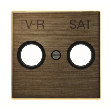 2CLA855010A1201 Накладка для TV-R-SAT розетки, серия SKY, цвет античная латунь